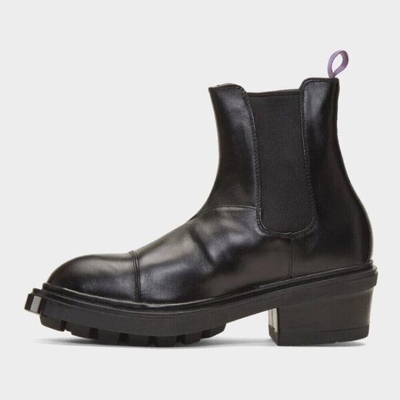 Eytys Nikita Leather Chelsea Boots 40 M 7.5 W 9 Unisex Black $370 - Picture 15 of 16